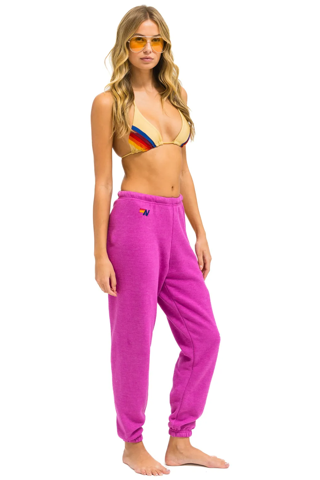 5 STRIPE SWEATPANTS - MAGENTA // ORANGE // YELLOW