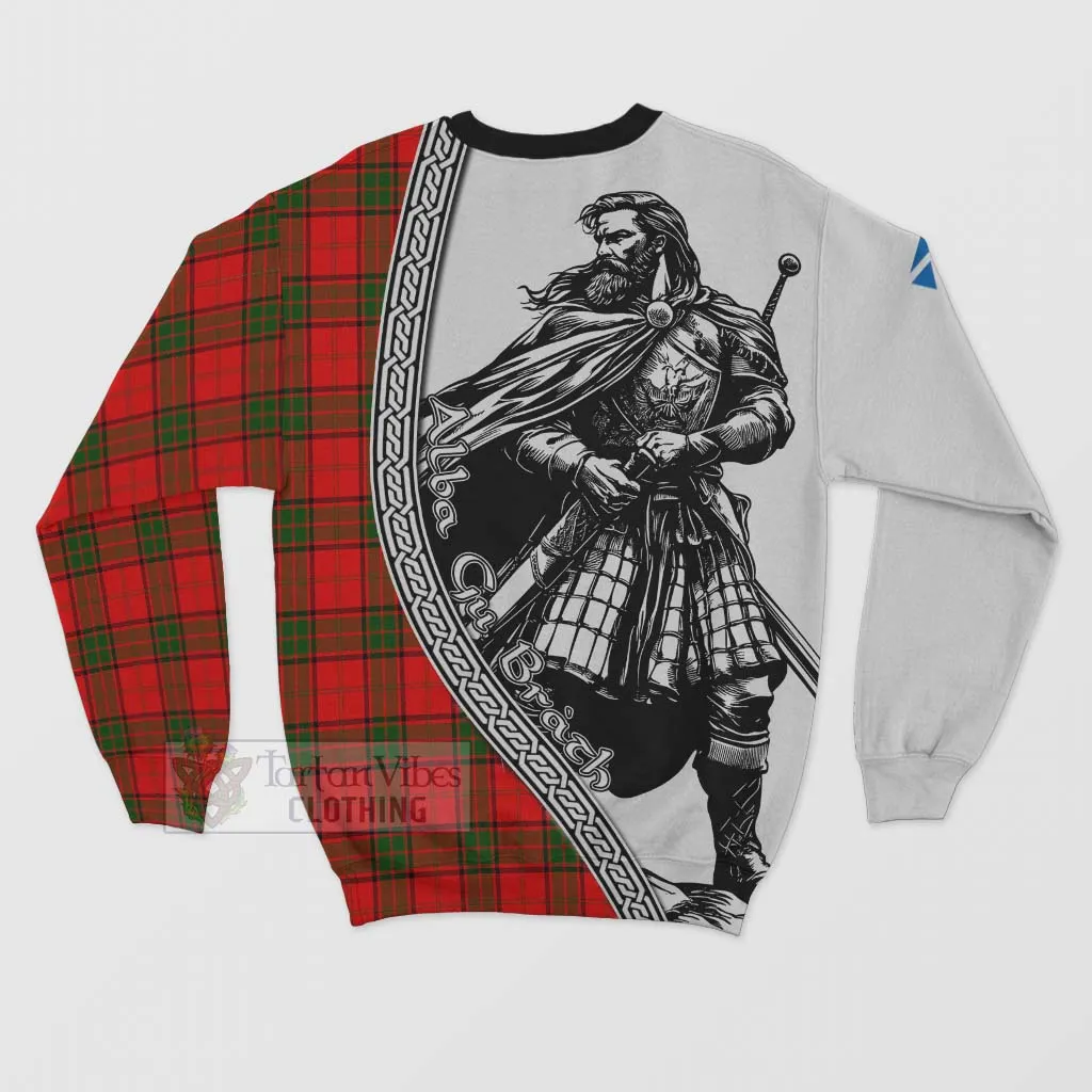 Adair Tartan Clan Crest Sweatshirt with Highlander Warrior Celtic Style