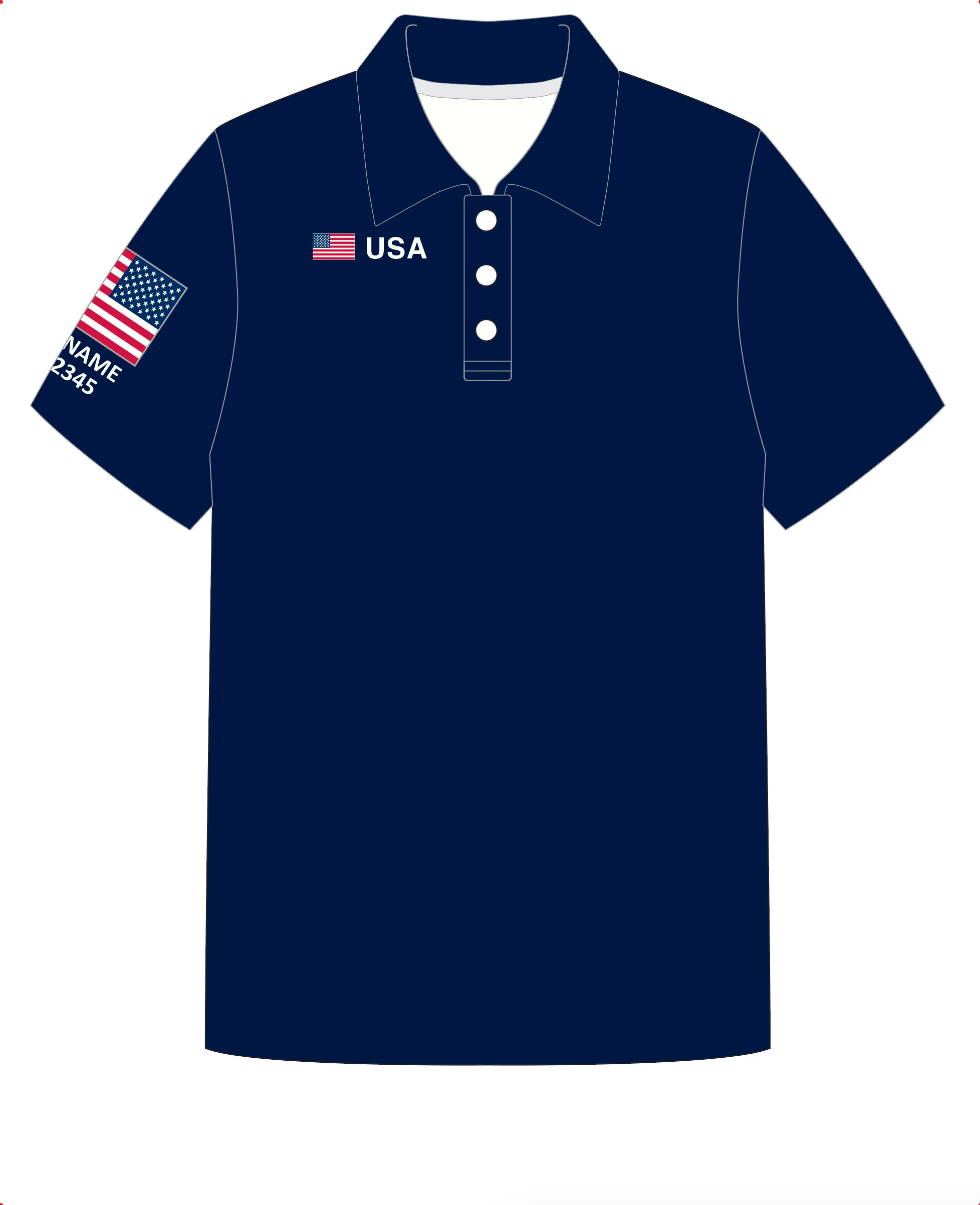 ADULT POLO SHIRT TOP SHORT SLEEVE NAVY | USODA HOLLAND | PSNLZ'D