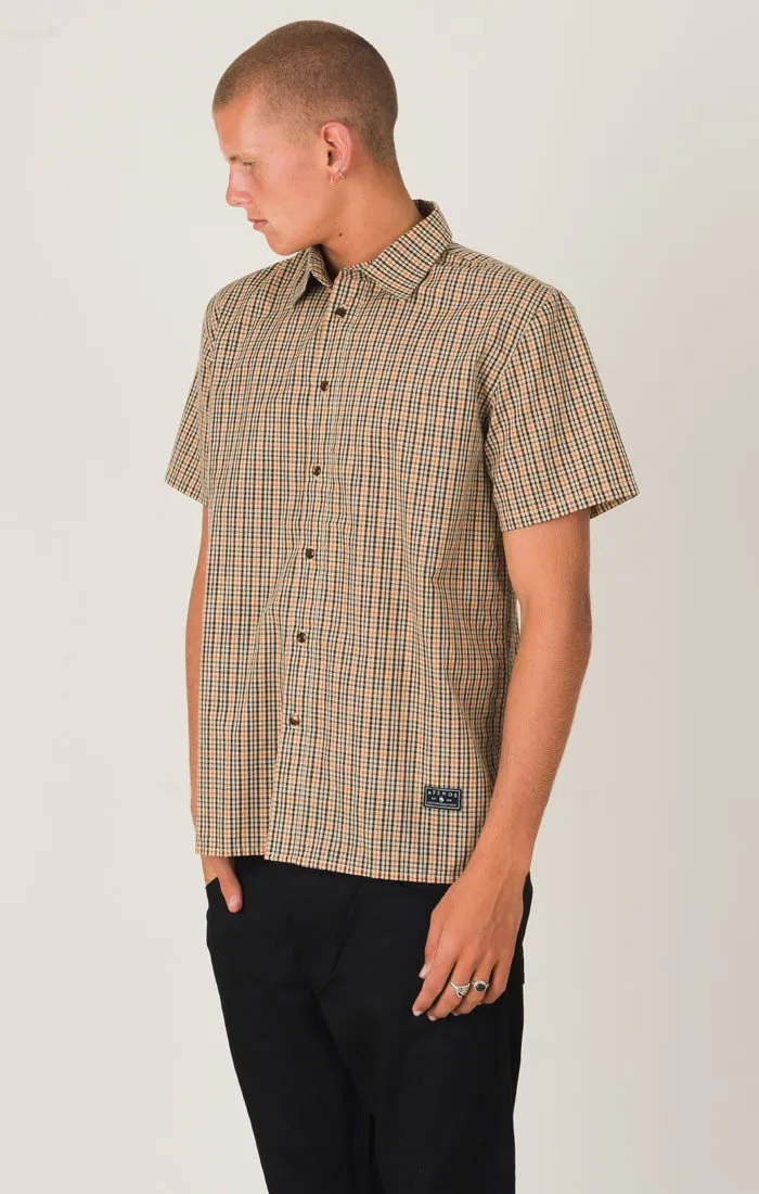 Afends Mens Twin - Short Sleeve Shirt