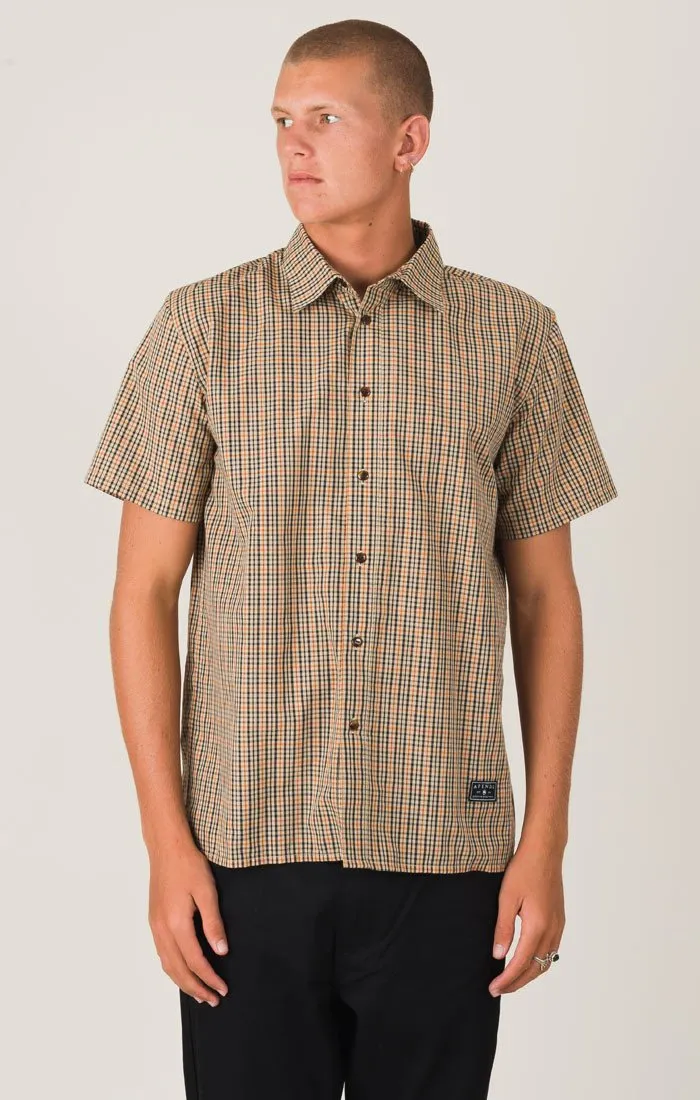 Afends Mens Twin - Short Sleeve Shirt