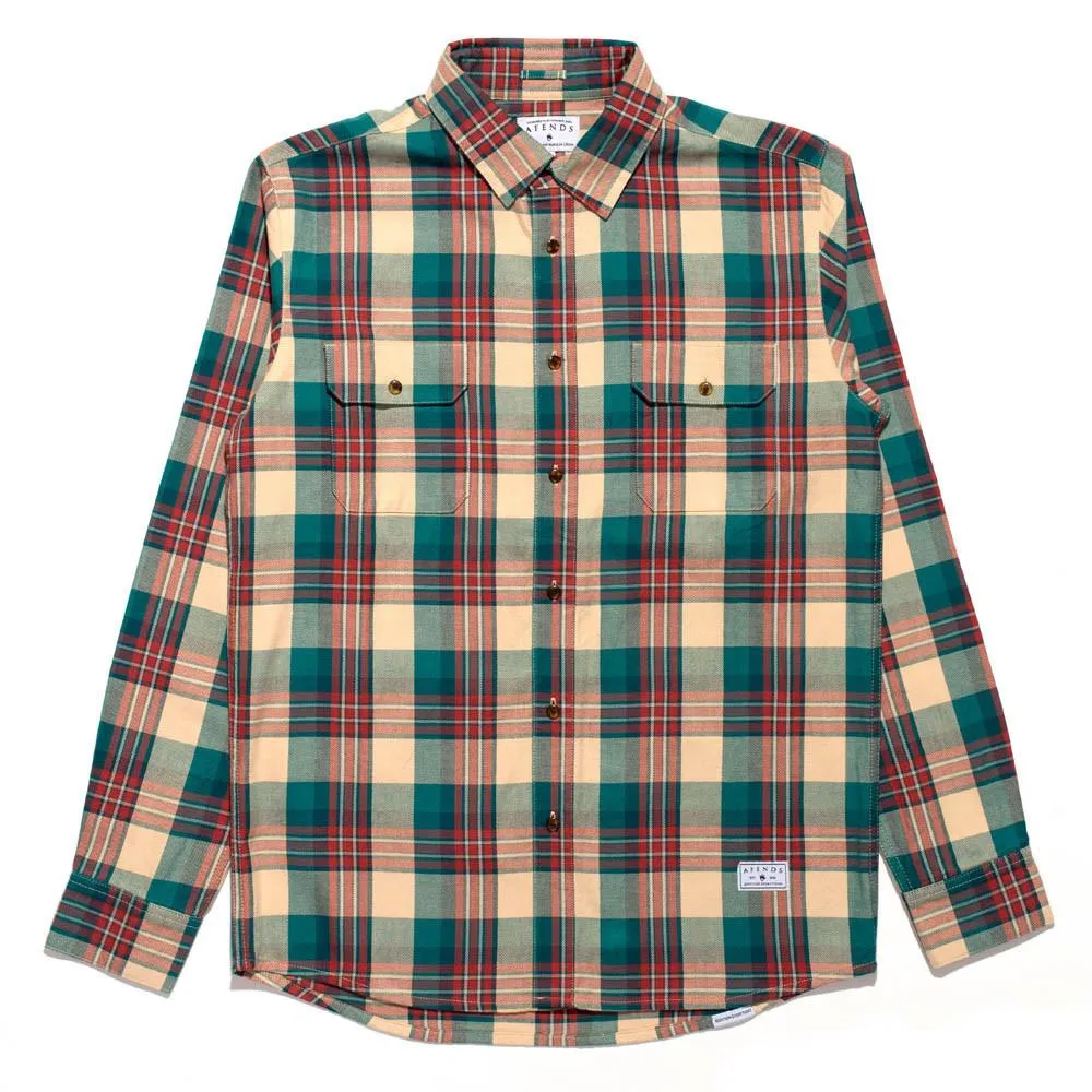 Afends Mens Wooden - Long Sleeve Shirt