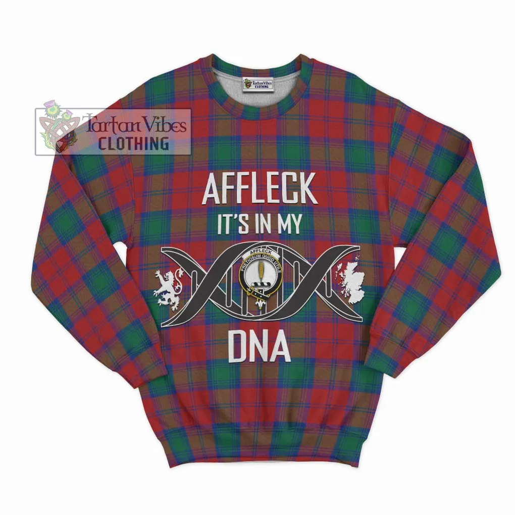 Affleck Tartan Sweatshirt with Family Crest DNA In Me Style