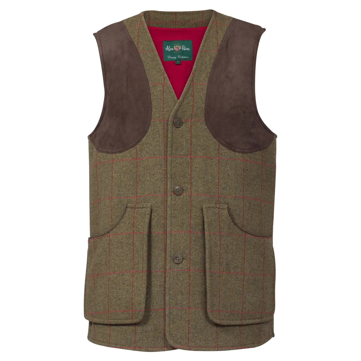 Alan Paine Combrook Men's Tweed Shooting Waistcoat