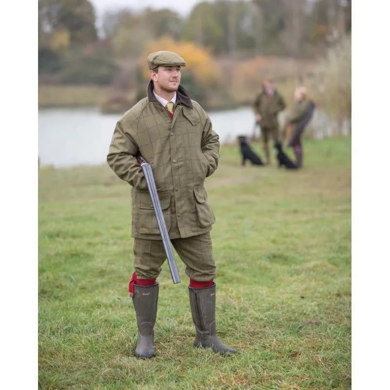 Alan Paine Combrook Mens Tweed Waterproof Field Coat - Sage