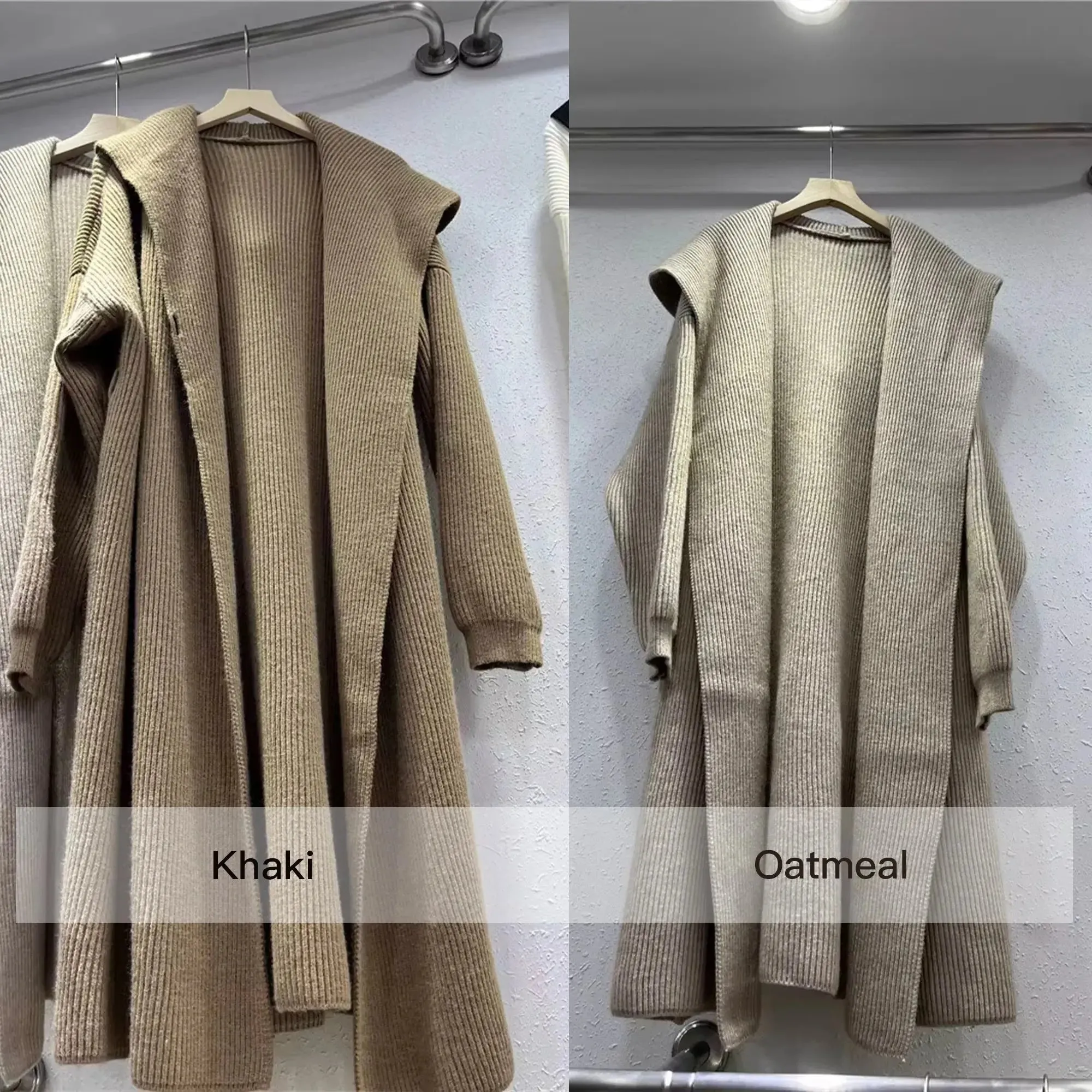 Alpaca Knitted Wool Sweater Coat