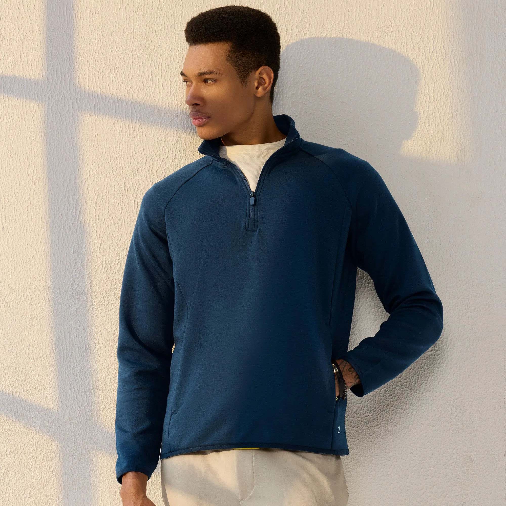 Alpha Half Zip Sweatshirt Midnight Blue