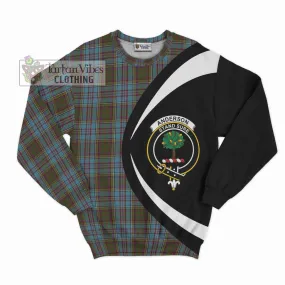 Anderson Tartan Sweatshirt with Family Crest Circle Style