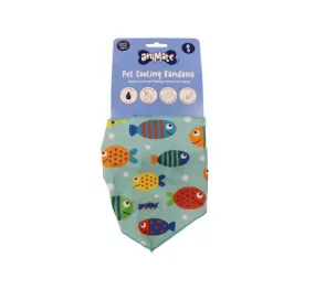 Animate - Pet Cooling Bandana - Fish - Med -  58 x 22cm