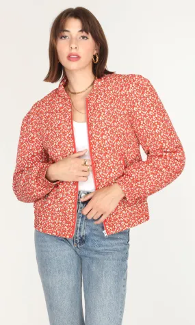 Aniston Ditsy Floral Padded Bomber Jacket