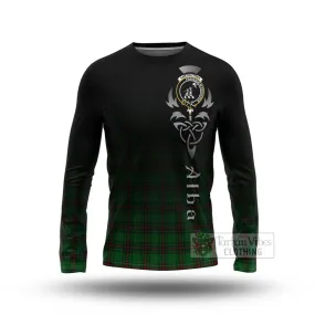 Anstruther Tartan Long Sleeve T-Shirt Featuring Alba Gu Brath Family Crest Celtic Inspired