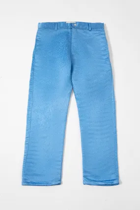 AQUA BLUE SILK PANTS