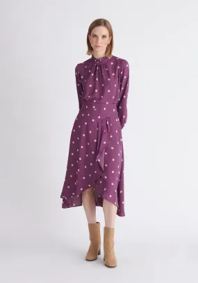 Asymmetric Polka Dot Skirt