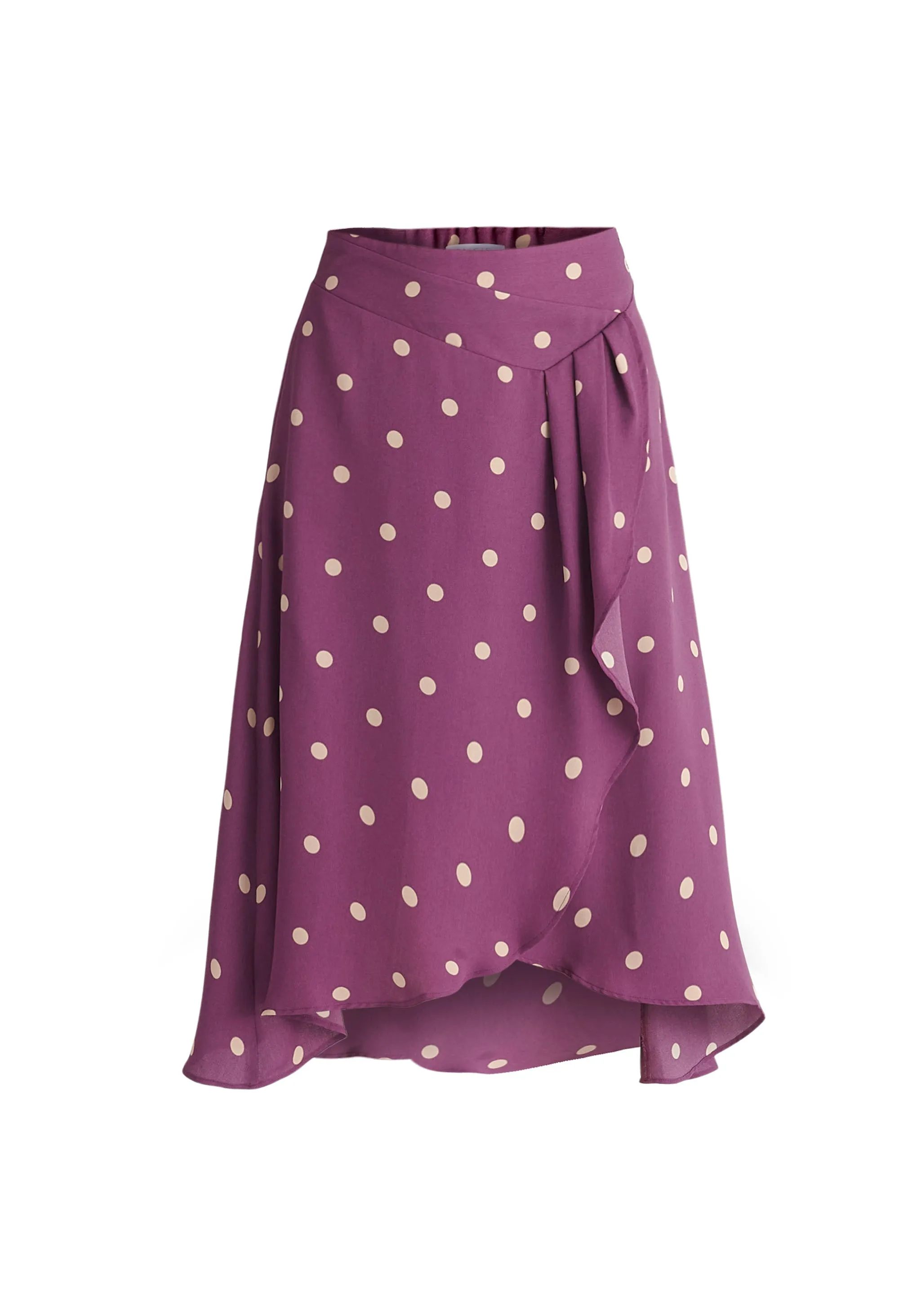 Asymmetric Polka Dot Skirt