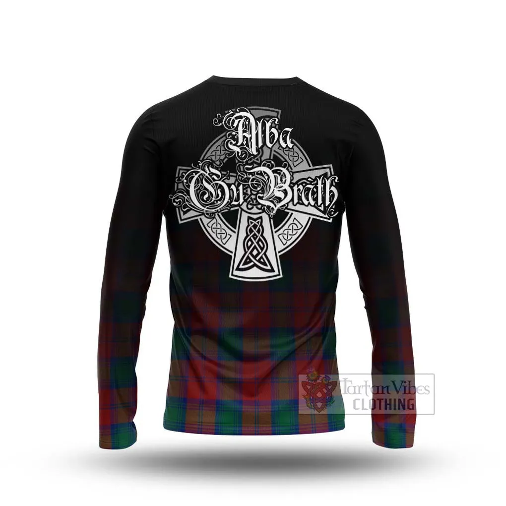 Auchinleck (Affleck) Tartan Long Sleeve T-Shirt Featuring Alba Gu Brath Family Crest Celtic Inspired