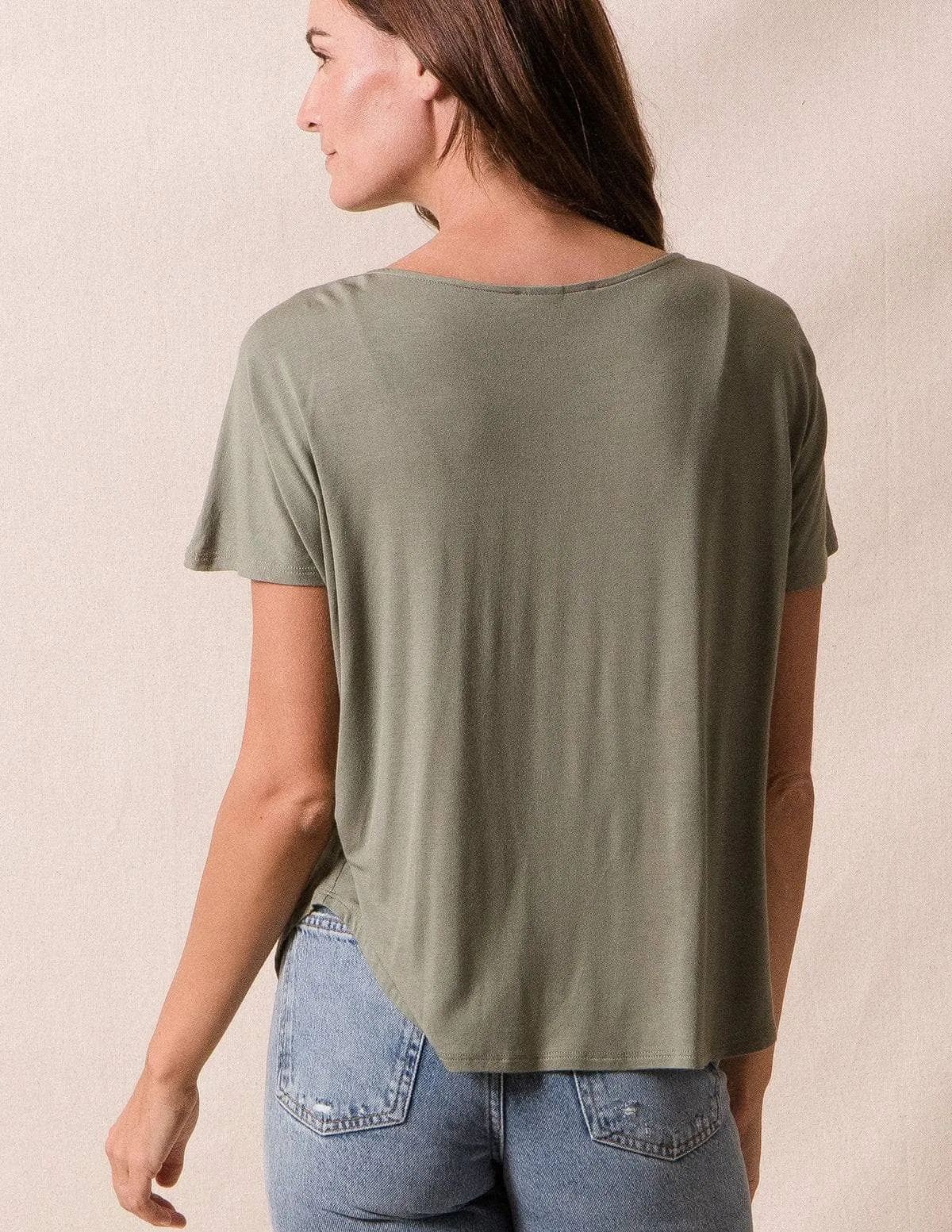 Bamboo Dolman Tee - Sage