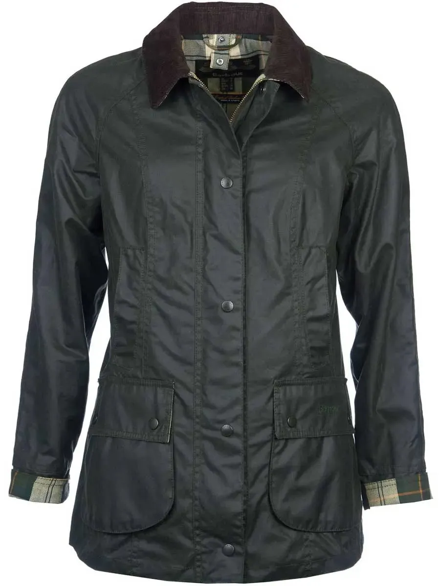 BARBOUR Beadnell Wax Jacket - Women's - Sage