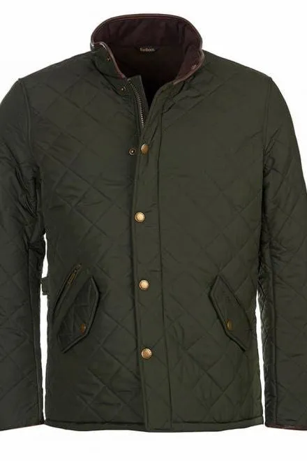 Barbour Powell-just £169-Mens Quilted jacket -Sage/Olive-MQU0281GN72