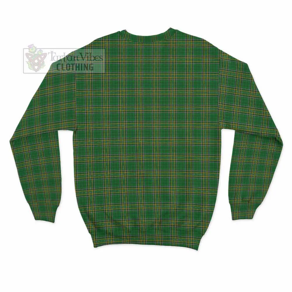 Barrington Irish Clan Tartan Sweatshirt with Coat of Arms