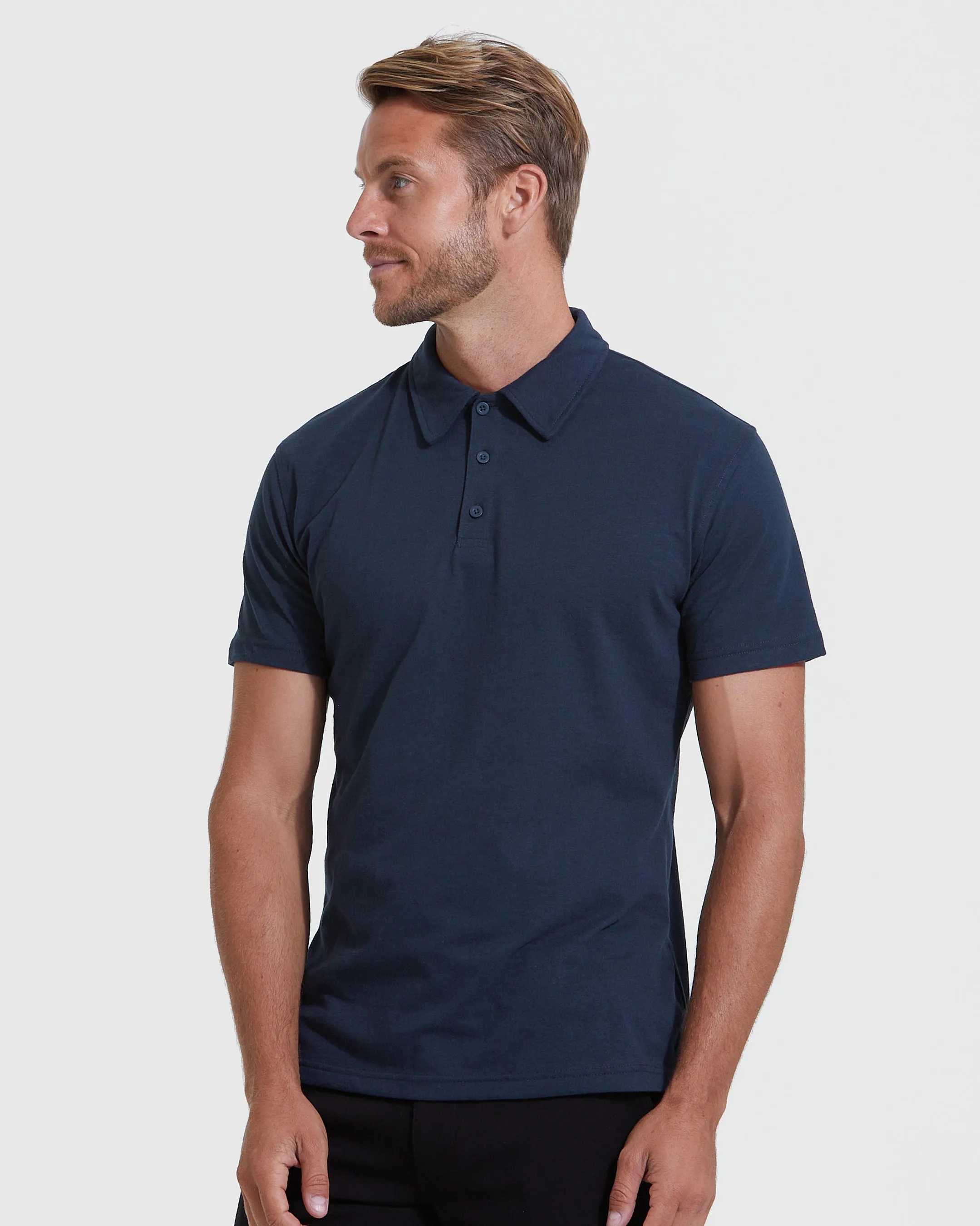 Basic Short Sleeve Polo 3-Pack