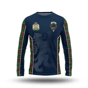 Baxter Tartan Long Sleeve T-Shirt with Family Crest and Lion Rampant Vibes Sport Style