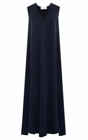 Beatrice B Flowy  Cupro Navy Dress