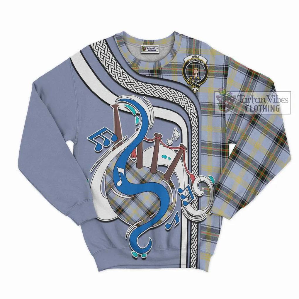 Bell of the Borders Tartan Sweatshirt with Epic Bagpipe Style