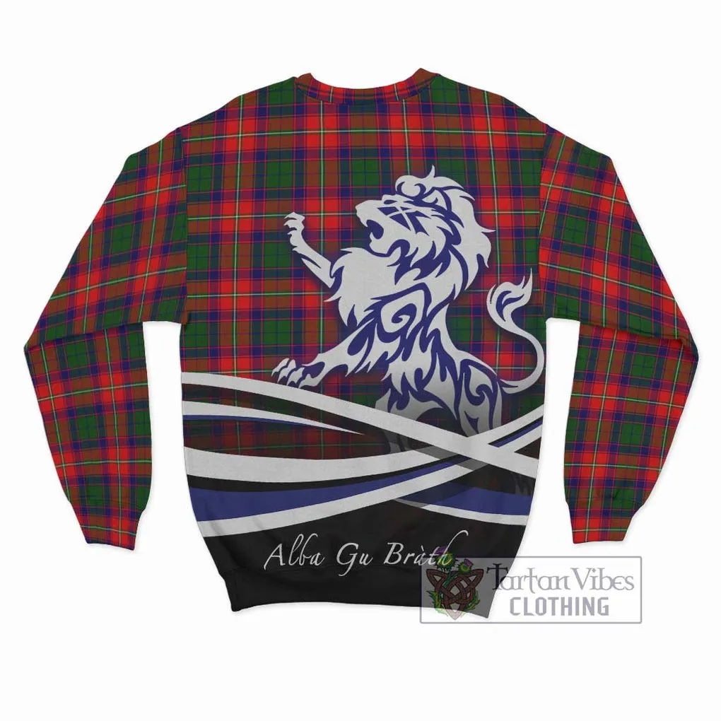 Belsches Tartan Sweatshirt with Alba Gu Brath Regal Lion Emblem