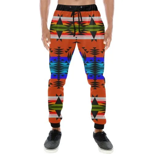 Between the Mountains Orange Men's Sweatpants