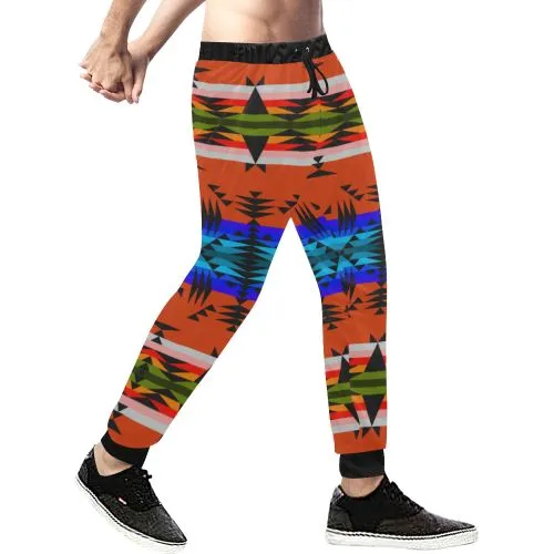 Between the Mountains Orange Men's Sweatpants