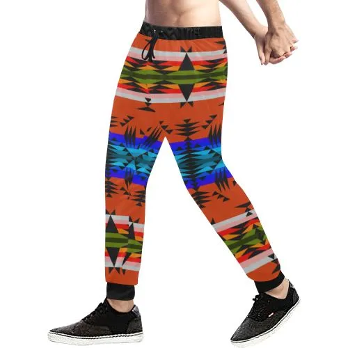 Between the Mountains Orange Men's Sweatpants