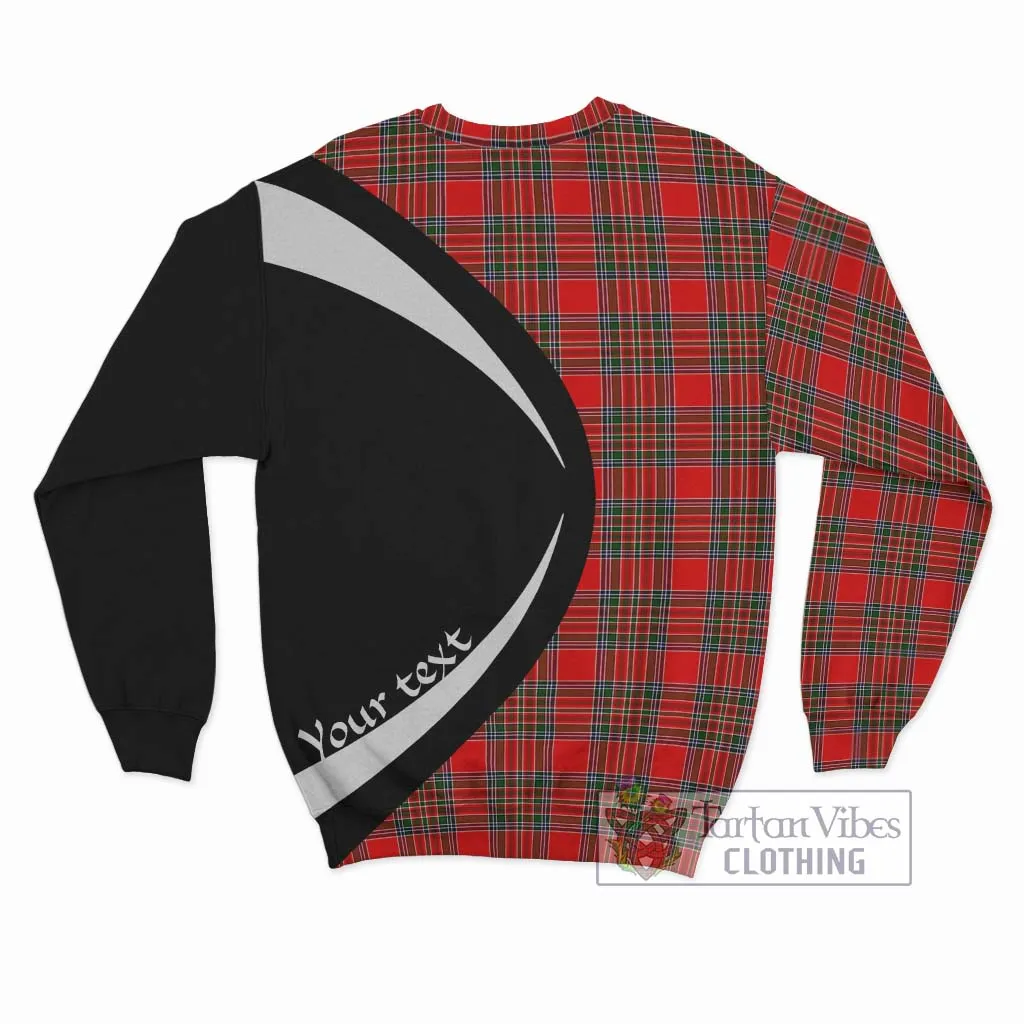 Binning Tartan Sweatshirt with Family Crest Circle Style