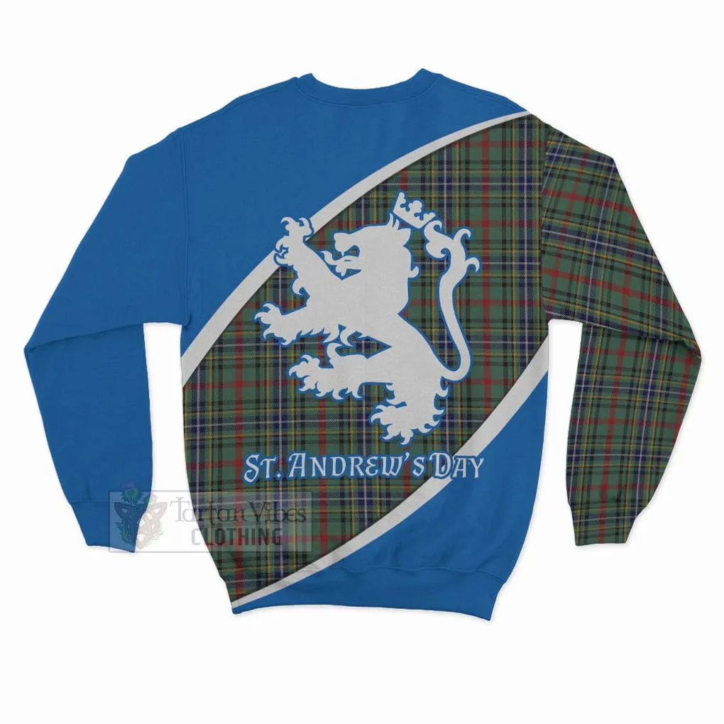 Bisset Family Crest Tartan Sweatshirt Celebrate Saint Andrew's Day in Style