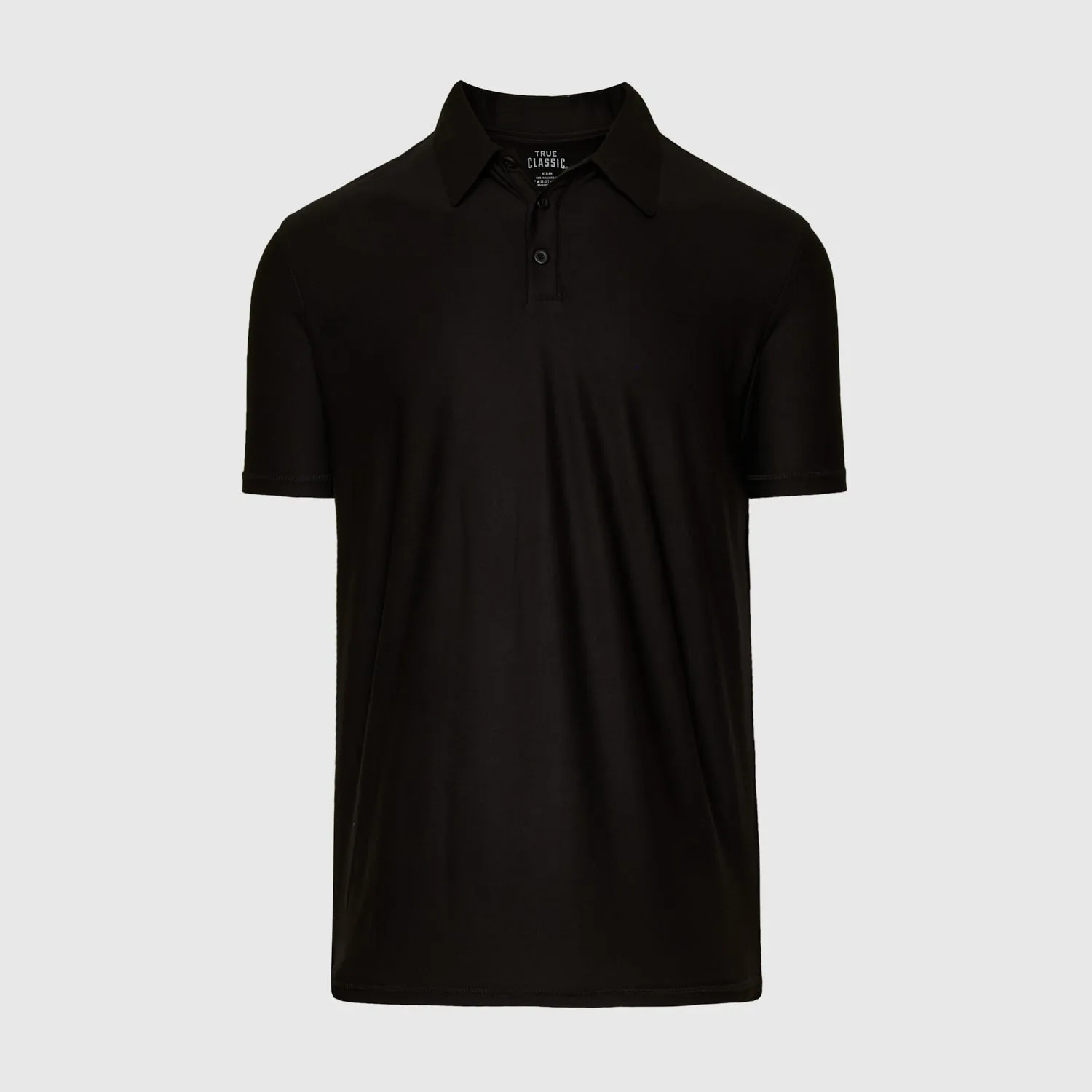 Black Active Short Sleeve Polo