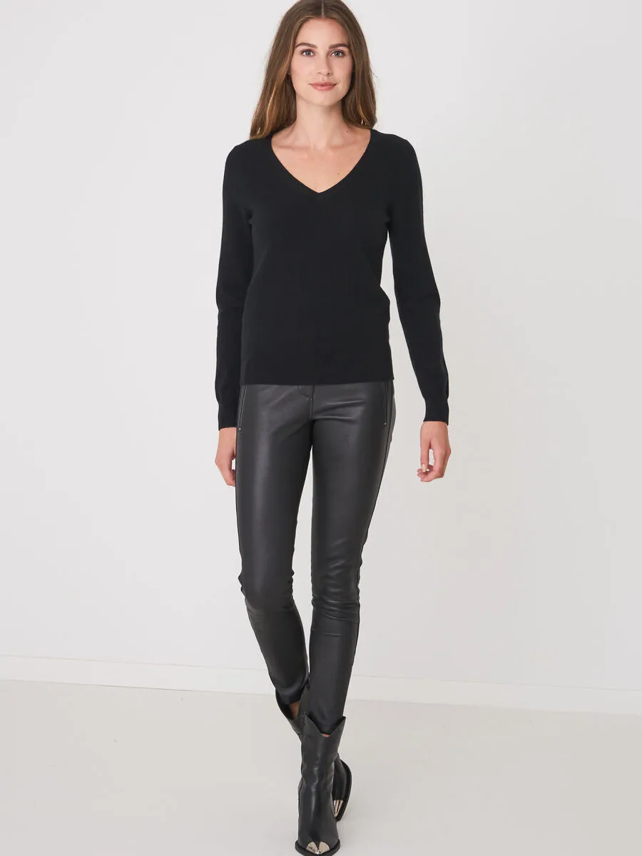 Black Organic Cashmere Jumper