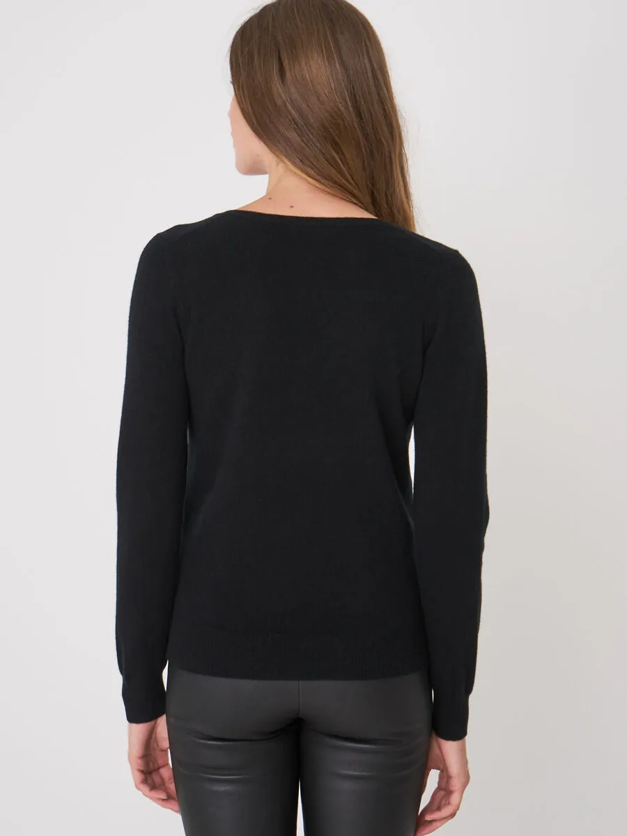 Black Organic Cashmere Jumper