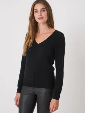 Black Organic Cashmere Jumper