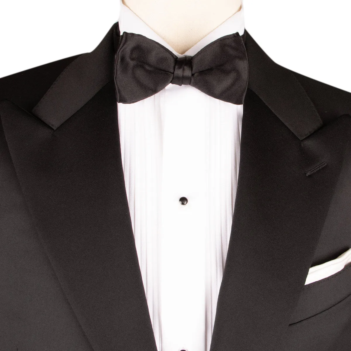 Black Silk Bow Tie