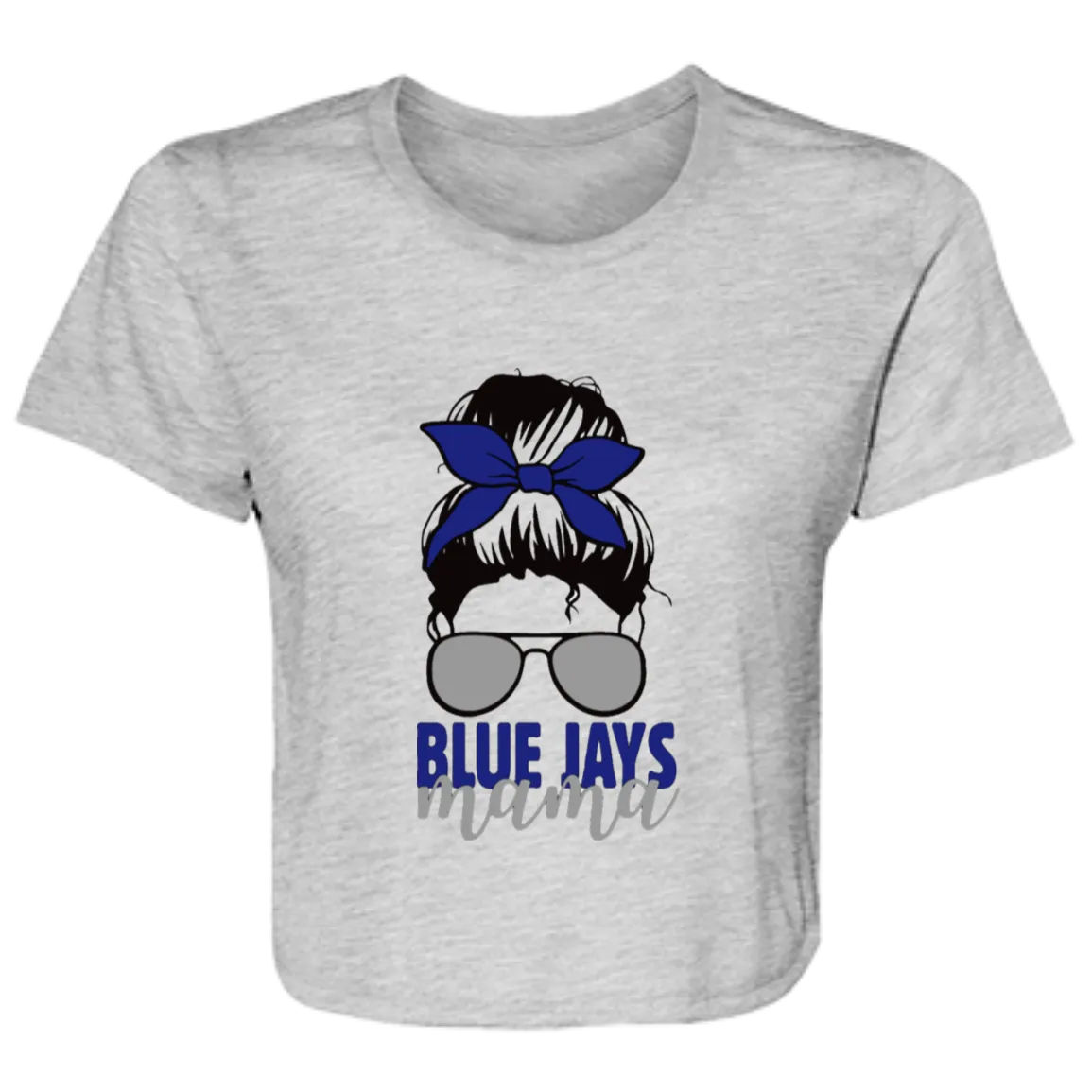 Blue Jays Mama B8882 Ladies' Flowy Cropped Tee