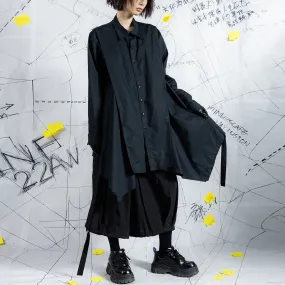 Book Page Structure Long Shirt With Straps