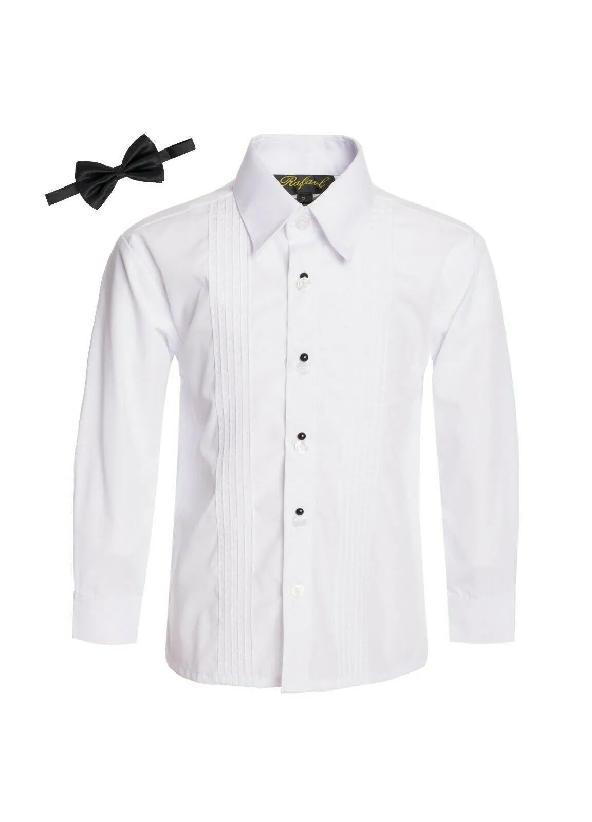 Boy's Tuxedo Dress Shirt With Bow tie