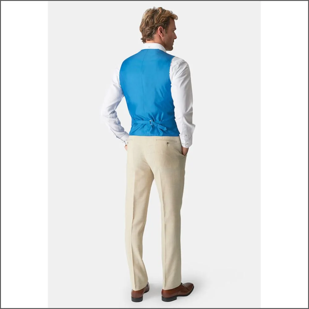 Brook Taverner Constable Tailored Fit Natural Linen Mix Jacket.--