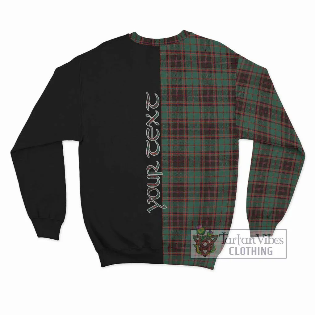 Buchan Ancient Tartan Sweatshirt with Family Crest and Half Of Me Style