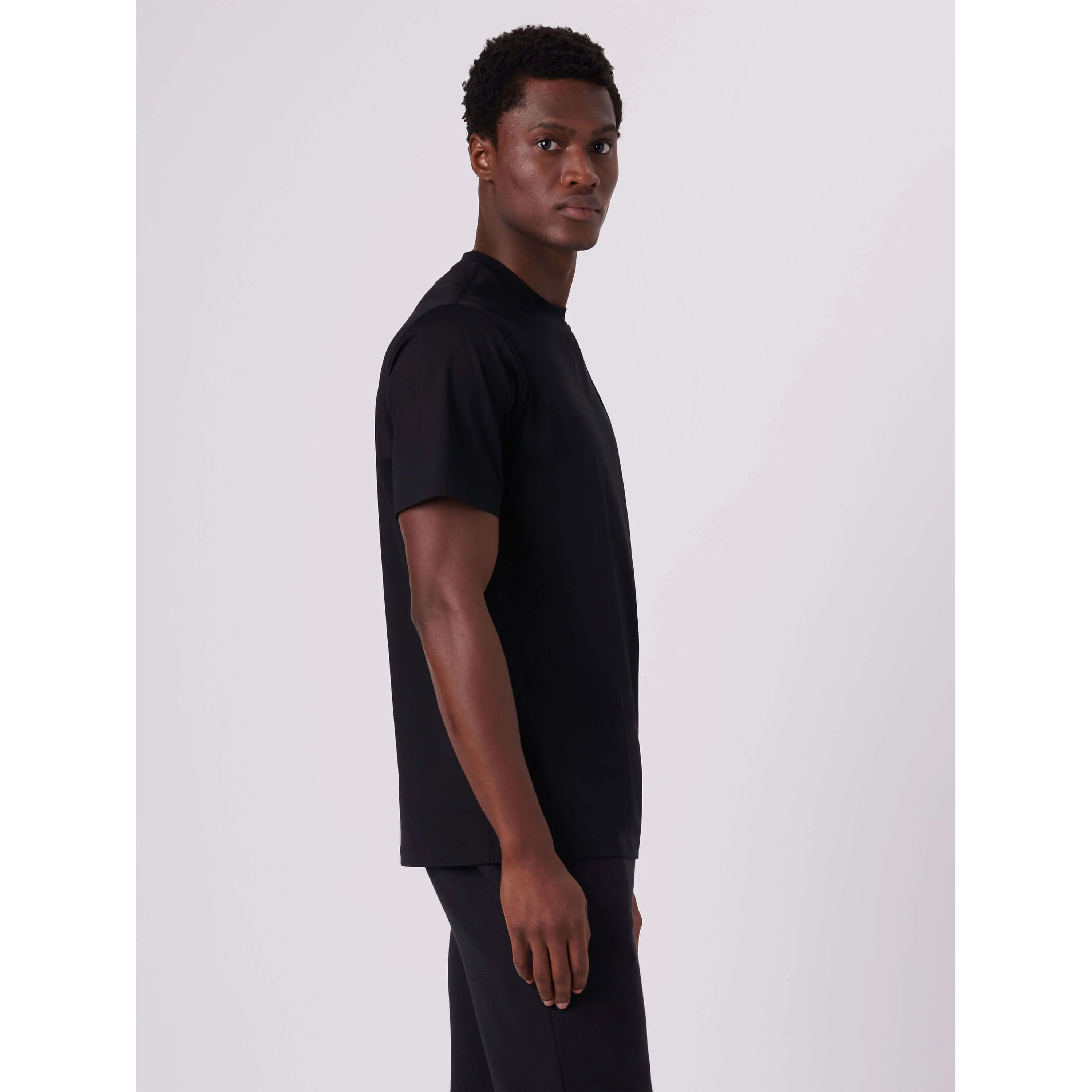 Bugatchi Ooohcotton Tech T-Shirt - Black