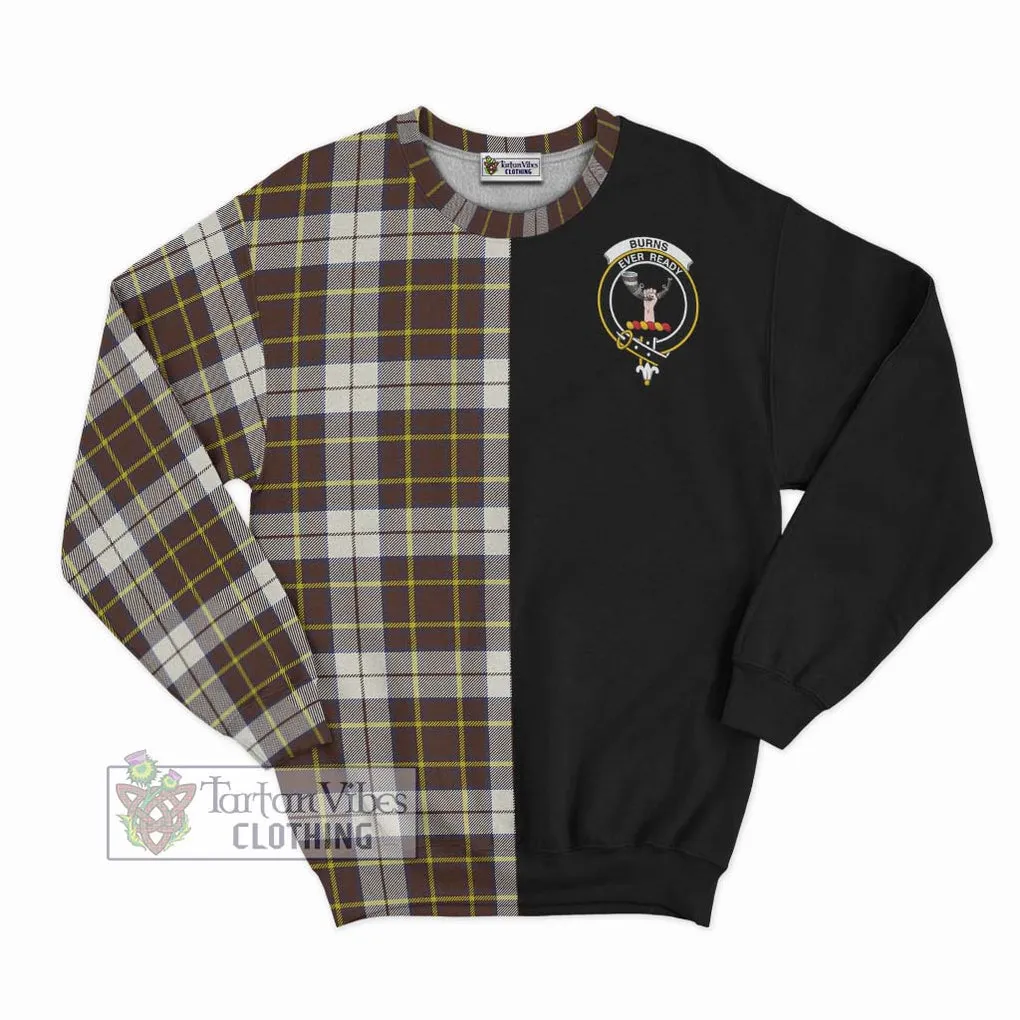 Burns Battalion Weathered Tartan Sweatshirt with Family Crest and Half Of Me Style