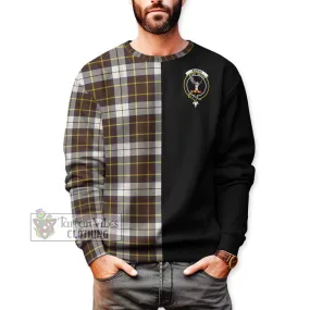 Burns Battalion Weathered Tartan Sweatshirt with Family Crest and Half Of Me Style