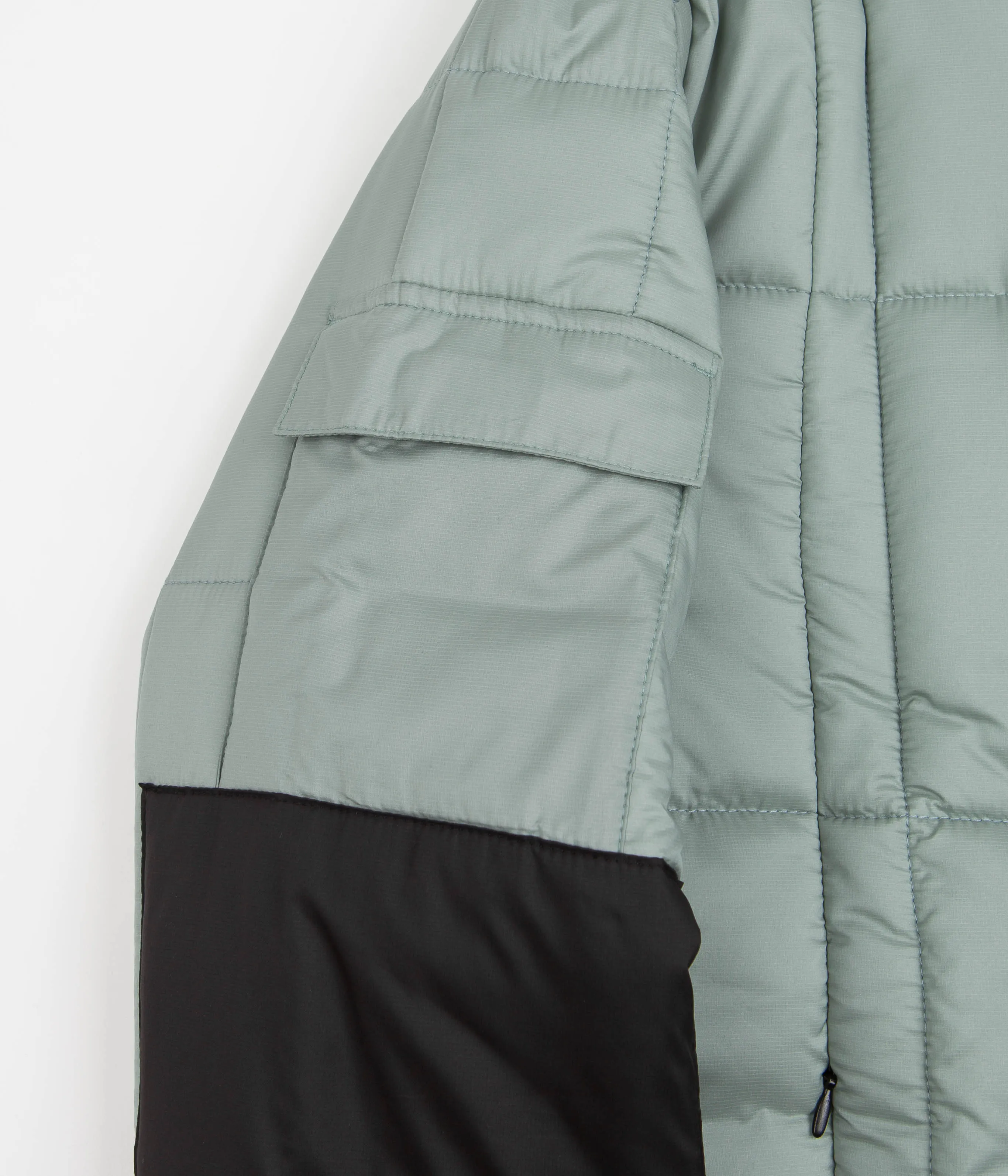 Carrier Goods Quilted Zip Through Jacket - Sage