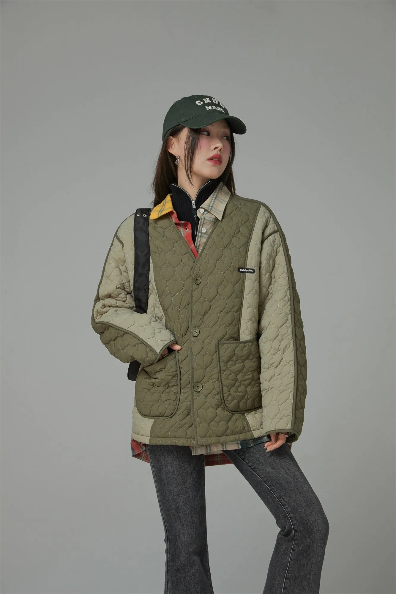 Chuu Heart Quilted Jacket