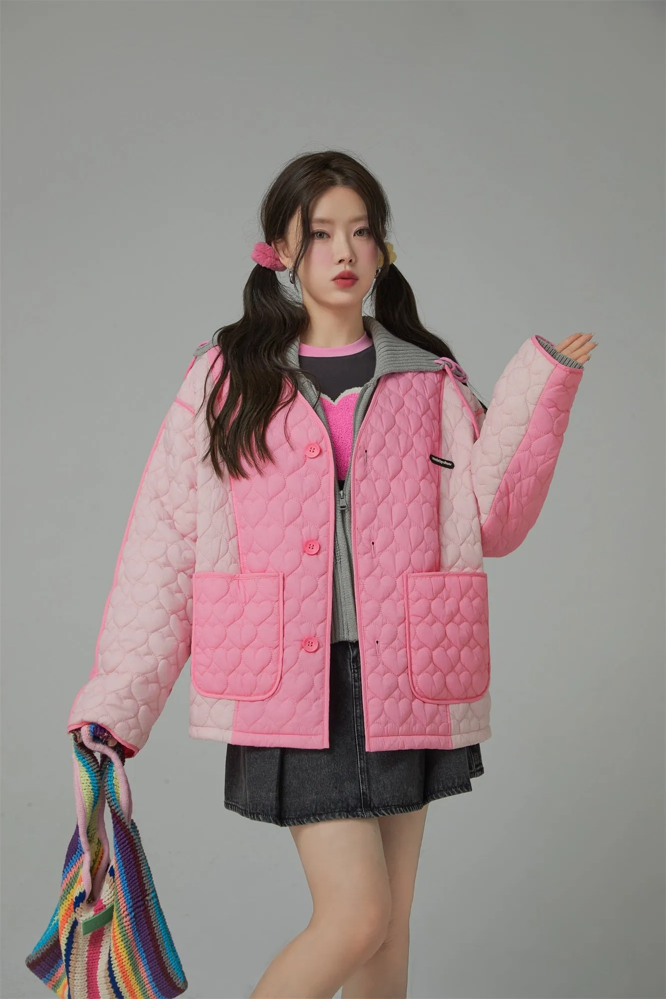 Chuu Heart Quilted Jacket