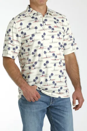 Cinch - Men's Short Sleeve ArenaFlex Hawaiian Print Polo | Mtk1865026